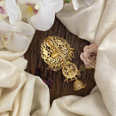 Vriksham Bridal Jada Bun Billai- Jhumka Jada Billai-Red White -Lakshmi Billai-G15919